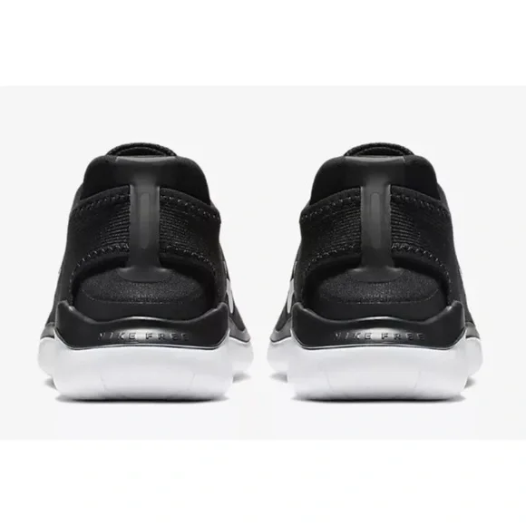 Nike Women’s Free RN 2018 Running Shoe, Black/White Fitness Shoes. Size:8 - Picture 5 of 6